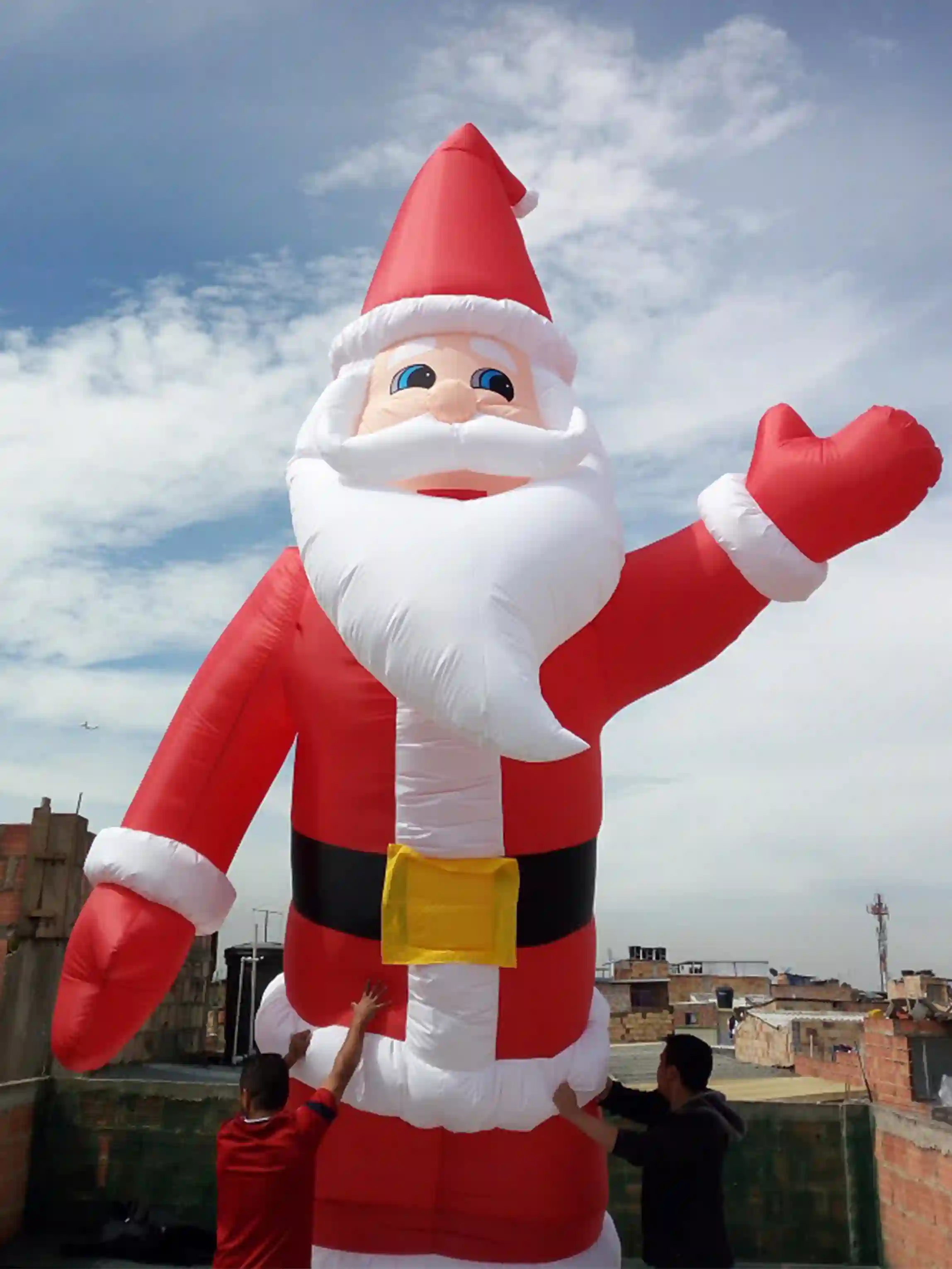 Muñeco Inflable con forma de Papá Noel