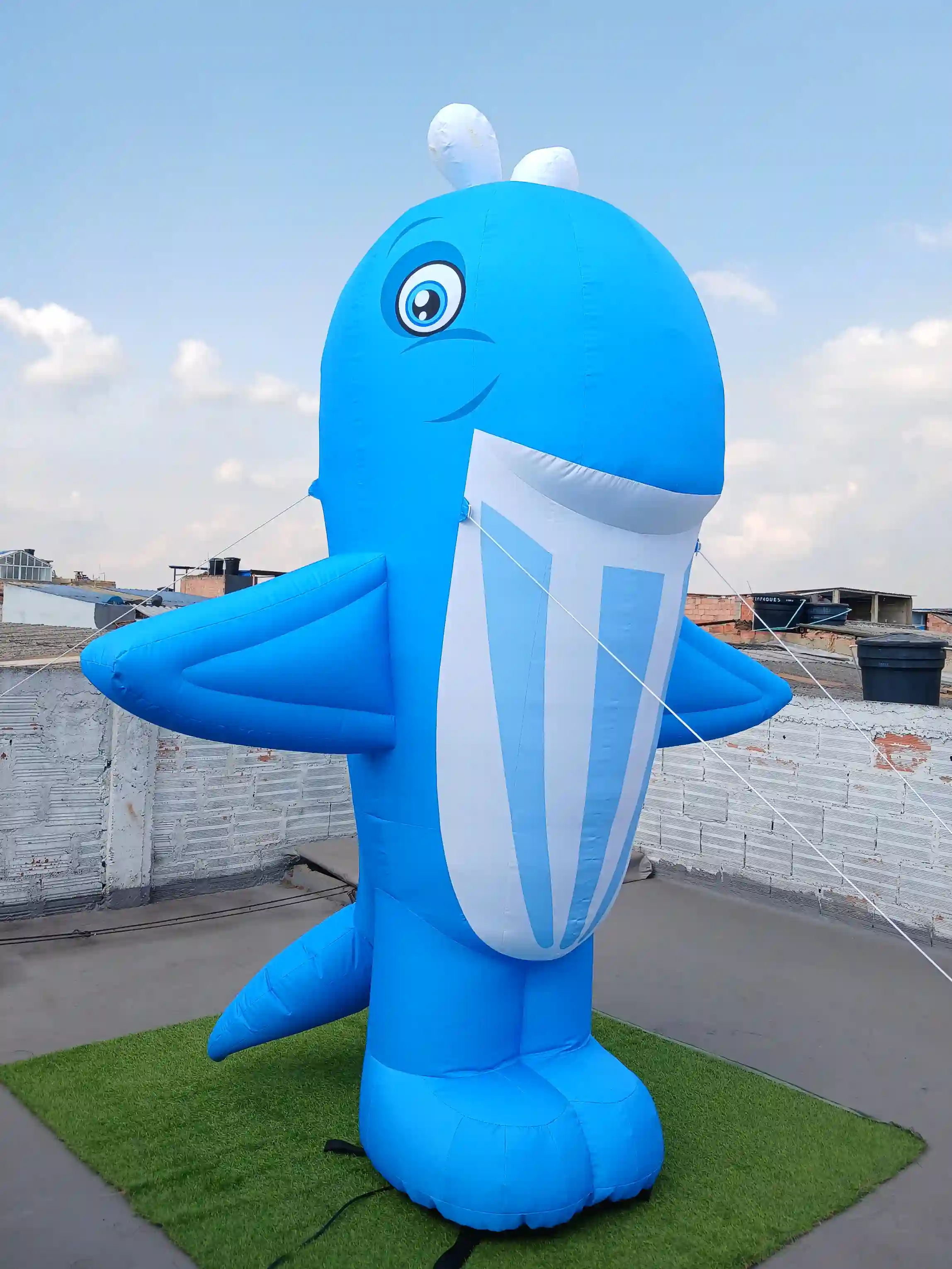 Muñeco Inflable con forma de Delfín